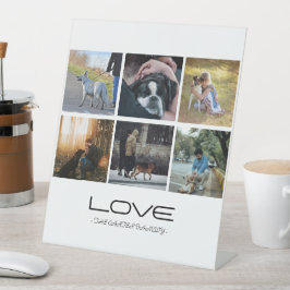 Expositor En L Love Dog Family Portrait Collage Design