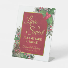 Expositor En L Love is Sweet Holly & Pine Wedding Take a Treat 