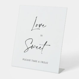 Expositor En L Love Is Sweet Wedding Dessert Bar Sign Minimalist 
