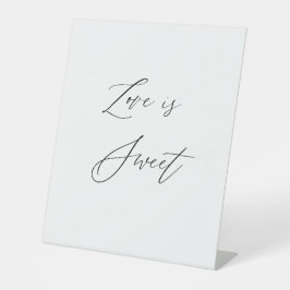 Expositor En L Love Is Sweet Wedding Sign | Dessert Table Sign | 