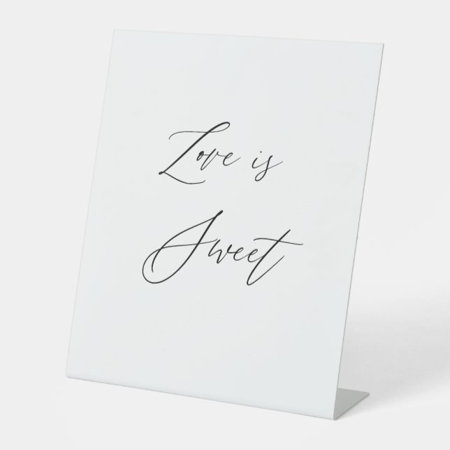 Expositor En L Love Is Sweet Wedding Sign | Dessert Table Sign |  (Anverso)