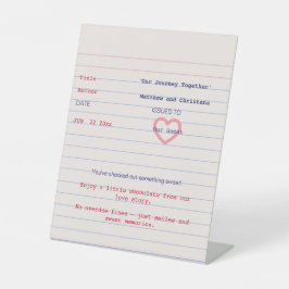 Expositor En L Love Story Due Date Library Card Wedding