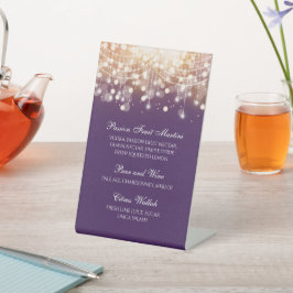 Expositor En L Luces Regal Purple y Gold Bokeh