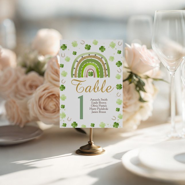 Expositor En L Lucky Charm Shamrock Table Number (Subido por el creador)