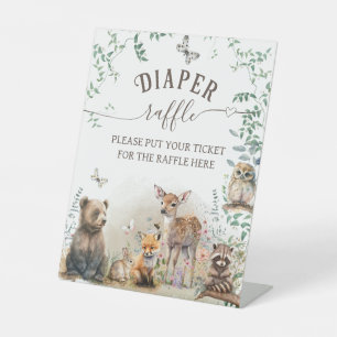 Expositor En L Madera silvestre vegetación forestal Baby Shower d