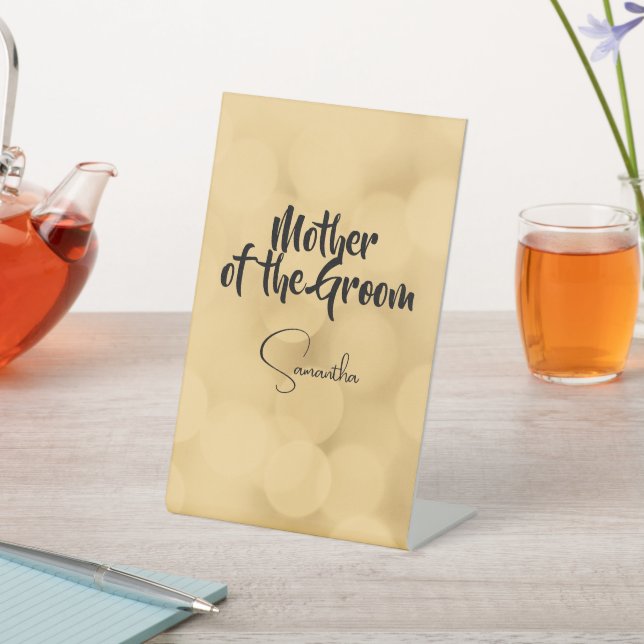 Expositor En L Madre del Groom - texto editable sobre oro (In Situ)