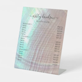 Expositor En L Madre del Rótulo Pedestal de Precios de las Mareas