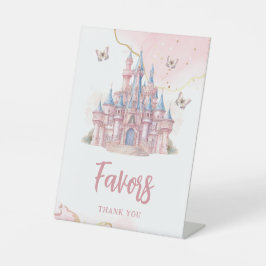 Expositor En L Magical Castle Unicorn Princesa Rosa Primer cumple