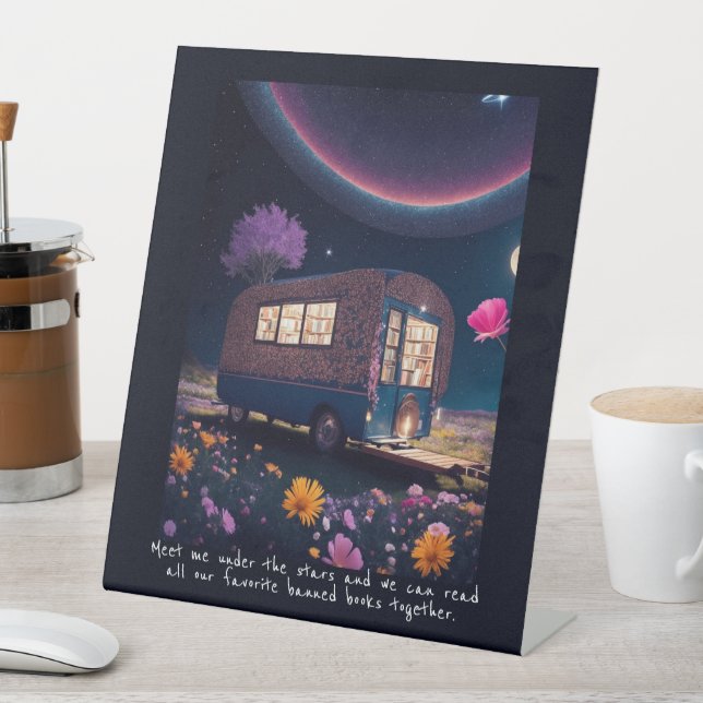 Expositor En L Magical Rótulo peatonal Bookmobile prohibido (In Situ)