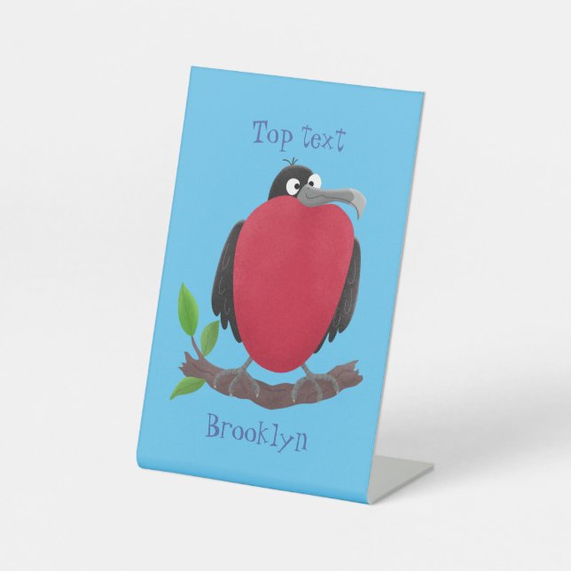 Expositor En L Magnífico personalizado de pájaro fragata (Anverso)