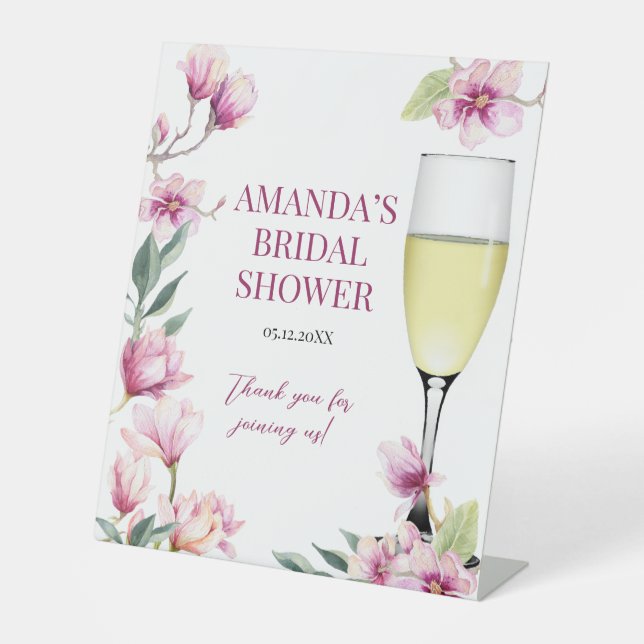 Expositor En L Magnolia Brunch y Bubbly Bridal Shower (Anverso)
