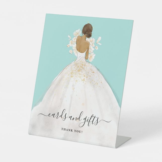 Expositor En L Magnolia Tarjetas de novia y regalos Marcos de duc (Anverso)