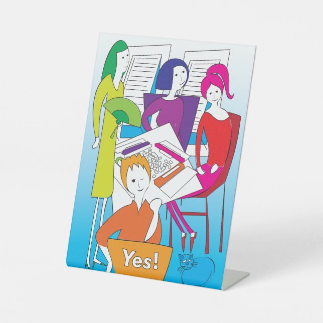 Expositor En L Mah Jongg Yes Table Rótulo (Anverso)