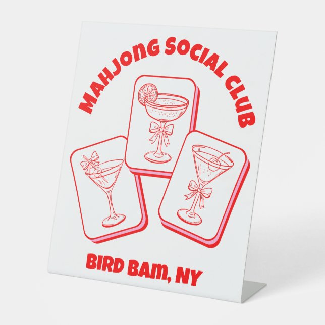 Expositor En L Mahjong Valentine's Party Cocktail (Anverso)