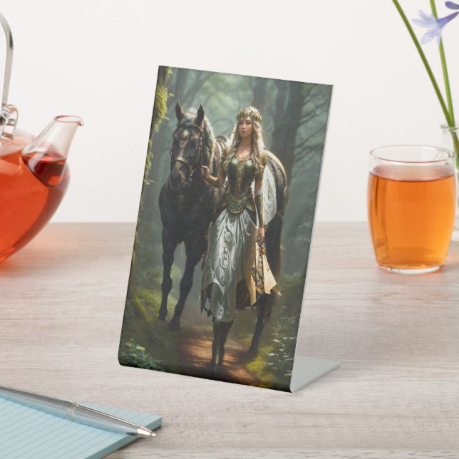 Expositor En L Maiden celta y caballo (In Situ)