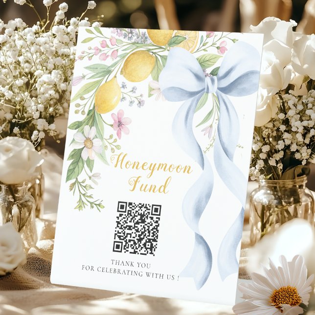 Expositor En L Main Squeeze Honeymoon Fund QR Code  (Subido por el creador)