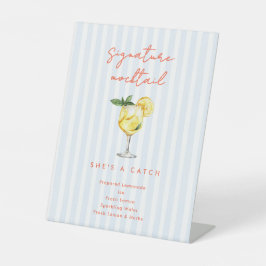Expositor En L Maine Squeeze Coastal Signature Mocktail Sign 