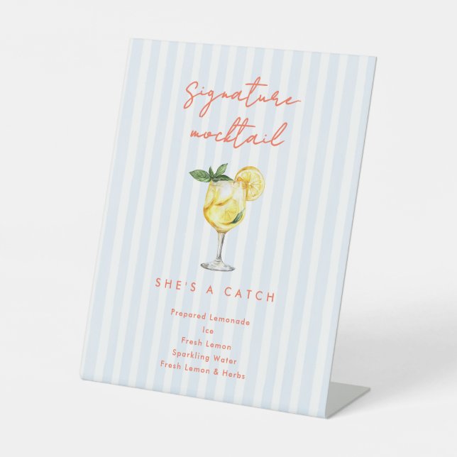Expositor En L Maine Squeeze Coastal Signature Mocktail Sign  (Anverso)
