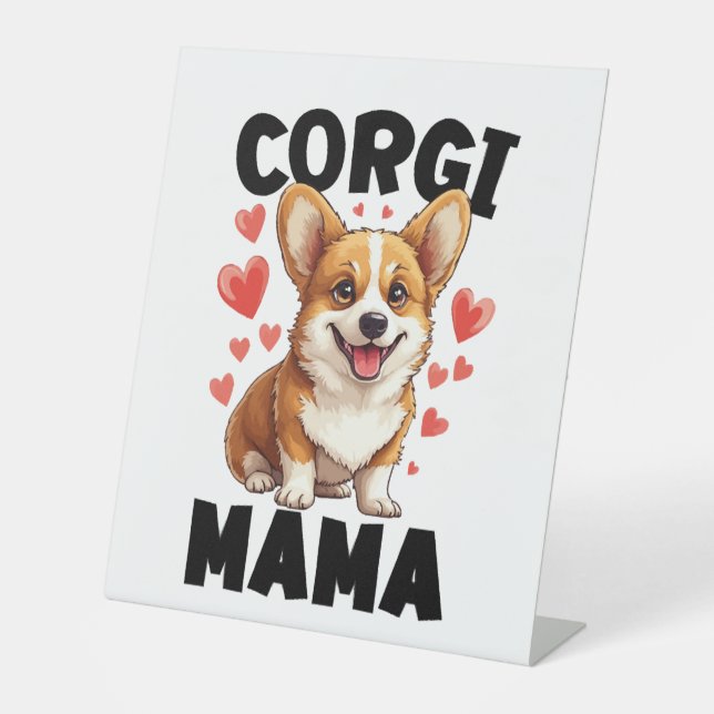 Expositor En L Mamá Corgi - Mama Corgi Adorable (Anverso)