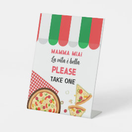 Expositor En L mamma mia! Italian Birthday Party Sign
