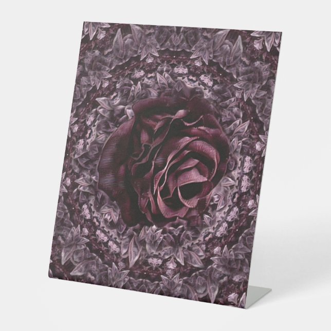 Expositor En L Mandala de rosa  (Anverso)