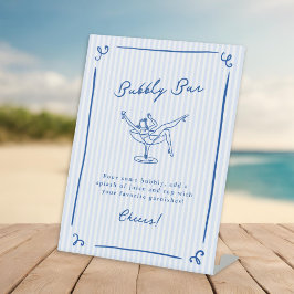 Expositor En L Mano caprichosa dibujó la última tostada azul barr