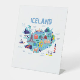 Expositor En L Mapa de Islandia