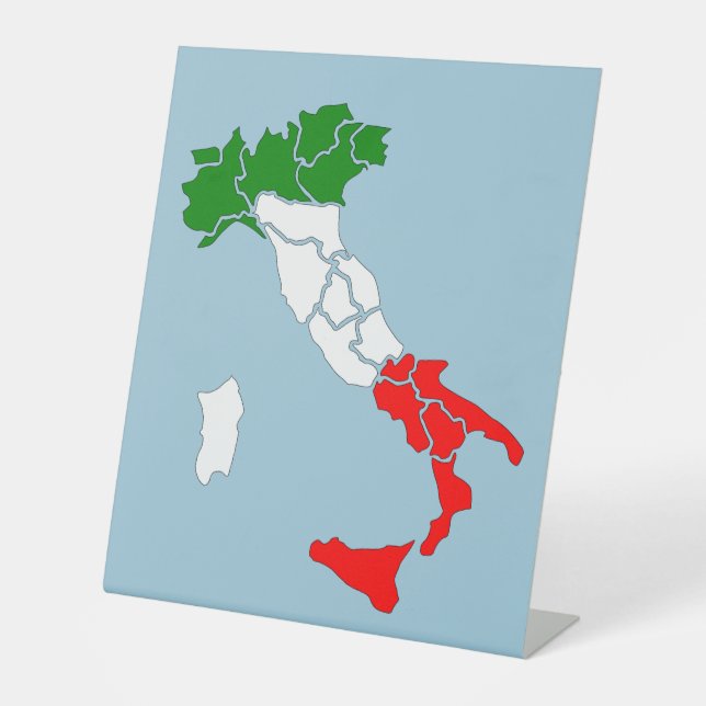 Expositor En L Mapa de Italia. Estatuilla (Anverso)