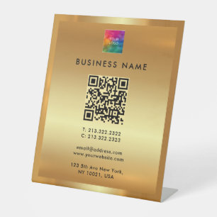 Expositor En L Marca comercial de marca QR Code Gold al aire libr