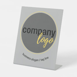 Expositor En L MARCA personalizado DE NEGOCIOS LOGO Y SLOGAN COMP