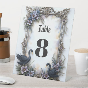 Expositor En L Marco de Boda del Cisne Negro – Amor Romántico Gót