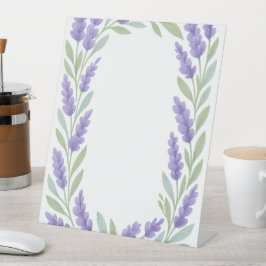 Expositor En L Marco de borde floral de lavanda
