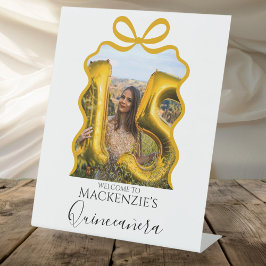 Expositor En L Marco de cinta de opciones moderno Quinceanera