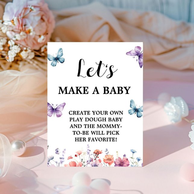 Expositor En L Mariposa hagamos un cartel de juego para bebé Baby (Subido por el creador)