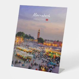 Expositor En L Marrakech, Marruecos - Plaza Jemaa el Fnaa