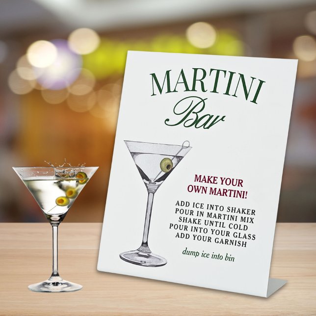 Expositor En L Martini Bar Green & Red Classy (Subido por el creador)