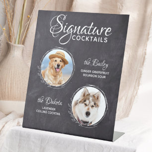 Expositor En L Mascota de bar Boda de perro Fotografía Cócteles d