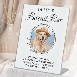 Expositor En L Mascota de bar de Biscuit Foto Perro Tratamiento d
