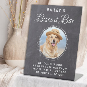 Expositor En L Mascota personalizado Boda Foto Perro Tratamiento 