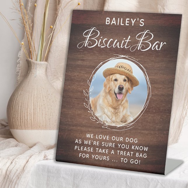 Expositor En L Mascota personalizado Foto Biscuit Dog Treat Favor (Subido por el creador)