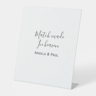 Expositor En L Match made in heaven name couple wedding simple