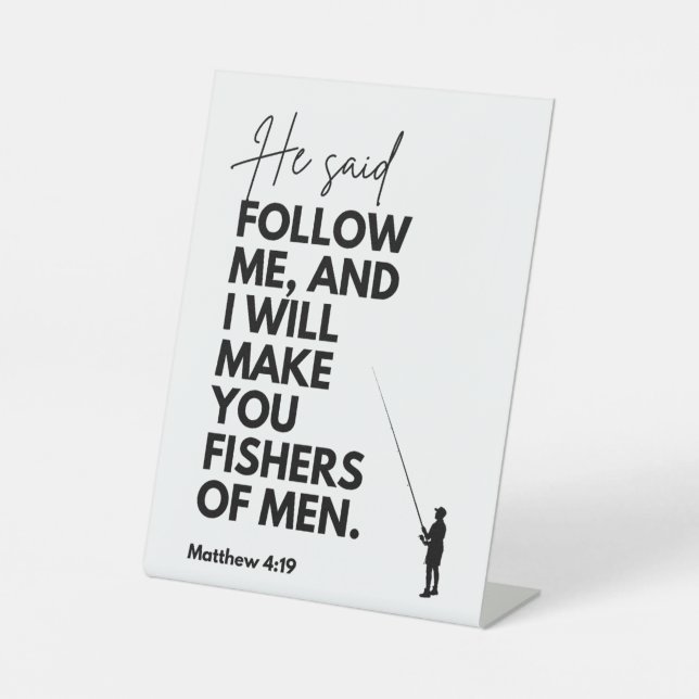 Expositor En L Mateo 4:19 Pescadores de Hombres Versículo Bíblico (Anverso)