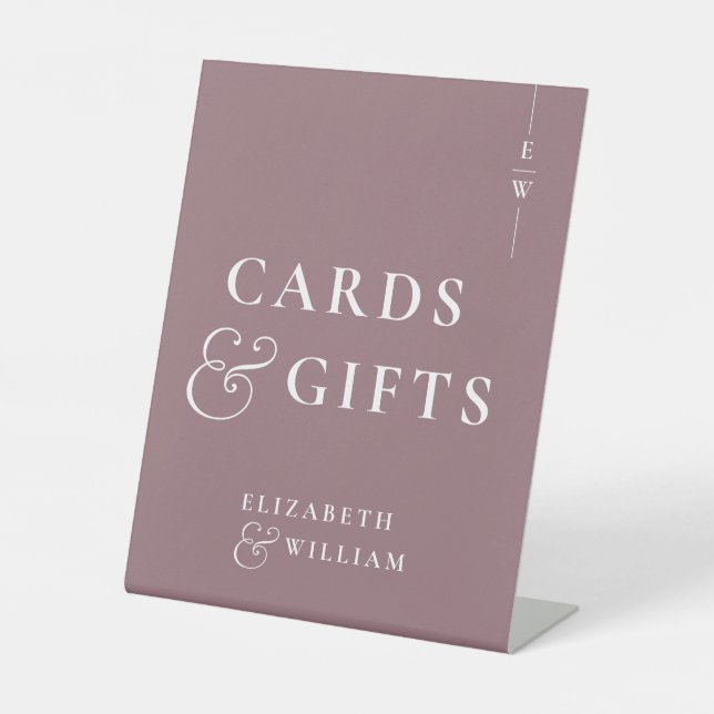 Expositor En L Mauve Monogramas Y Regalos Modernos (Anverso)
