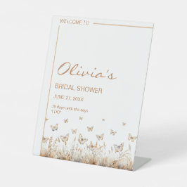 Expositor En L Me da mariposas Wildflowers Bridal Shower