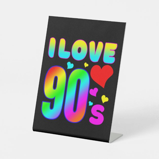 Expositor En L me encanta los 90 (Anverso)