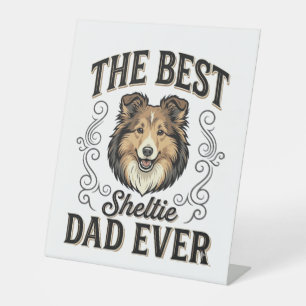 Expositor En L Mejor Papá de Sheltie de Todos los Tiempos Diseño