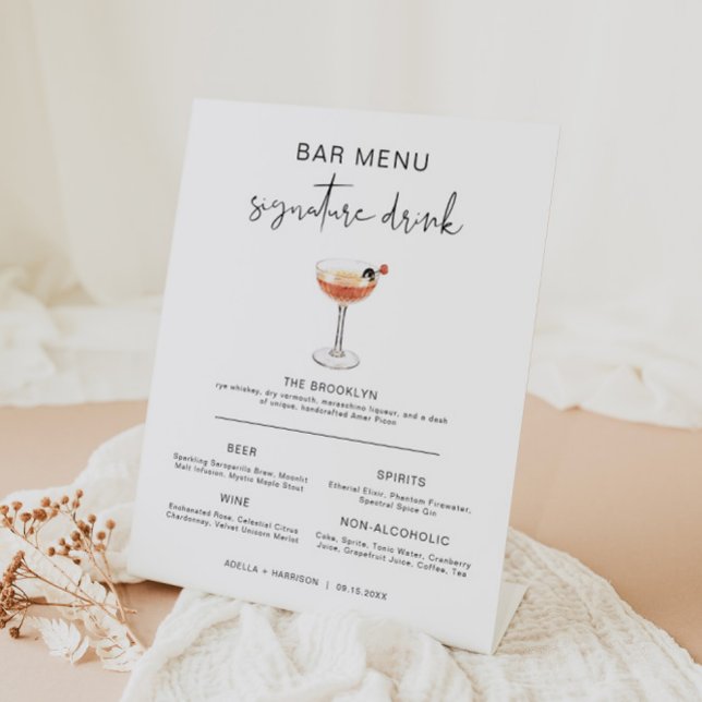 Expositor En L Menú ADELLA Moderno de cócteles Signature Beber Ba (Subido por el creador)