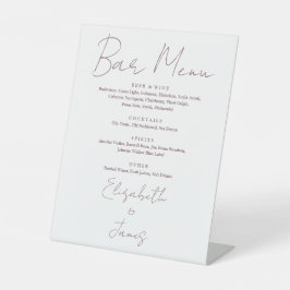 Expositor En L Menú de barra de guiones minimalistas de Mauve Ele