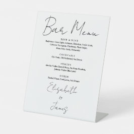 Expositor En L Menú de barras de guiones Minimalistas en blanco y