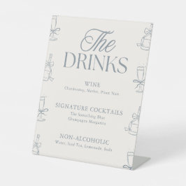 Expositor En L Menú de Bebidas de la Barra para Despedida de Solt
